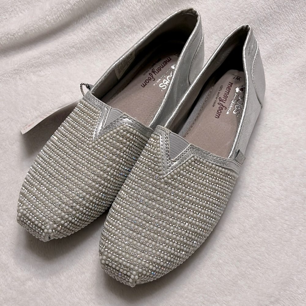 NWT Bob’s Memory Foam shoes with bling!